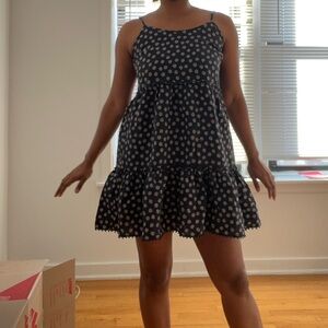 Mango navy Floral mini sundress